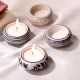 Handcrafted Modern Ceramic Tea Light Holders in Set of 4